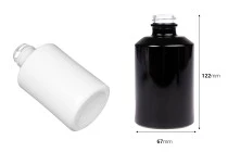 Γυάλινο μπουκάλι κυλινδρικό 250 ml σε μαύρο ή λευκό χρώμα