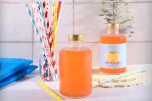 Flacon cylindrique en verre 250 ml-3