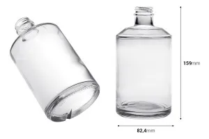 Cylindrical glass bottle 500 ml-2