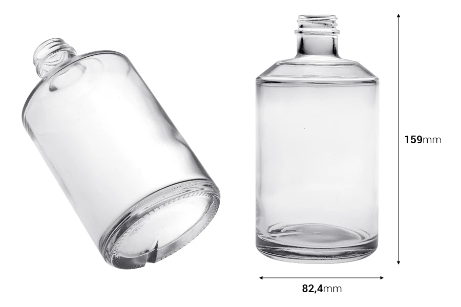 Γυάλινο κυλινδρικό μπουκάλι 500 ml Γυάλινο κυλινδρικό μπουκάλι 500 ml
