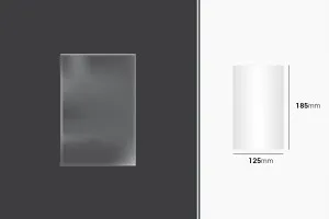 Wrapping and packaging shrinkage (BOPP) film 125x185mm - 100 pcs