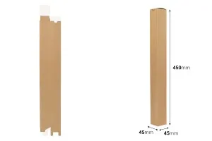 Χάρτινο κραφτ κουτί (350gsm) 45x45x450 mm για λαμπάδες - 20 τμχ-2