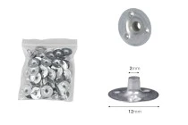 Supports métalliques pour mèches de bougies en coton - 100 pcs Supports métalliques pour mèches de bougies en coton - 100 pcs