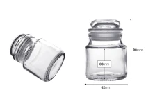 Βάζο γυάλινο 100 ml με καπάκι για αεροστεγές κλείσιμο Βάζο γυάλινο 100 ml με καπάκι για αεροστεγές κλείσιμο