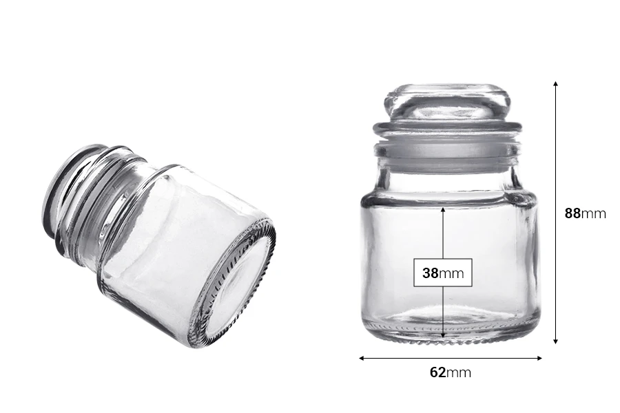 Βάζο γυάλινο 100 ml με καπάκι για αεροστεγές κλείσιμο Βάζο γυάλινο 100 ml με καπάκι για αεροστεγές κλείσιμο