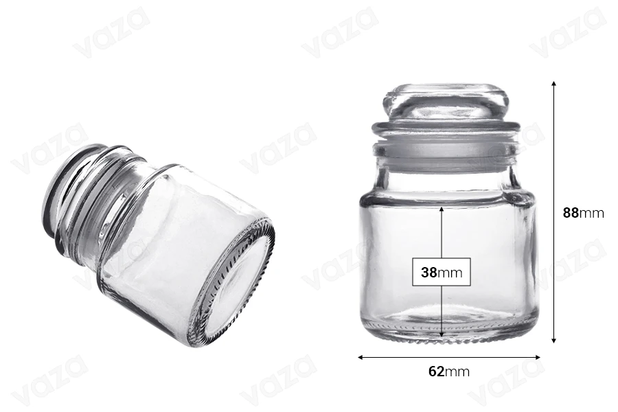 100 ml glass jar with rubber glass stopper-image_dimensions
