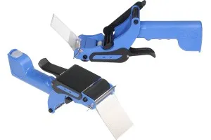 Hand-held machine for gomme-type packaging tapes-1