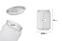 Plastikflasche (PET) 250ml transparent mit Aluminiumverschluss (erfordert die Verwendung einer Verschließmaschine) – 200 Stück Plastikflasche (PET) 250ml transparent mit Aluminiumverschluss (erfordert die Verwendung einer Verschließmaschine) – 200 Stück