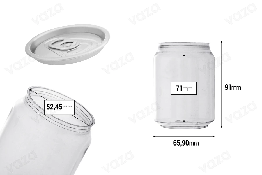 Μπουκάλι πλαστικό (PET) 250 ml διάφανο με καπάκι αλουμινίου (απαιτείται η χρήση κλειστικού μηχανήματος) - 200 τμχ Μπουκάλι πλαστικό (PET) 250 ml διάφανο με καπάκι αλουμινίου (απαιτείται η χρήση κλειστικού μηχανήματος) - 200 τμχ-εικόνα_διαστάσεις