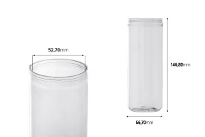 330 ml Canette de boisson en plastique (PET) transparent - 200 pièces-2