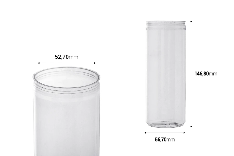 330 ml Canette de boisson en plastique (PET) transparent - 200 pièces 330 ml Canette de boisson en plastique (PET) transparent - 200 pièces