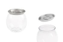 Μπουκάλι πλαστικό (PET) 210 ml διάφανο σε σχήμα σφαίρας με καπάκι αλουμινίου (απαιτείται η χρήση κλειστικού μηχανήματος) - 200 τμχ