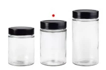 Γυάλινο κυλινδρικό βάζο 380 ml με μαύρο καπάκι Τ.Ο 70 Deep - 72 τμχ Γυάλινο κυλινδρικό βάζο 380 ml με μαύρο καπάκι Τ.Ο 70 Deep - 72 τμχ