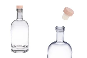 Bottiglia tonda in vetro da 500 ml-1