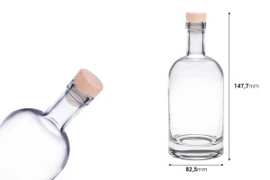 Bottiglia tonda in vetro da 500 ml-2