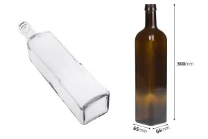 Glass bottle 750 ml Marasca with spout PP 31.5 - 35 pcs-2