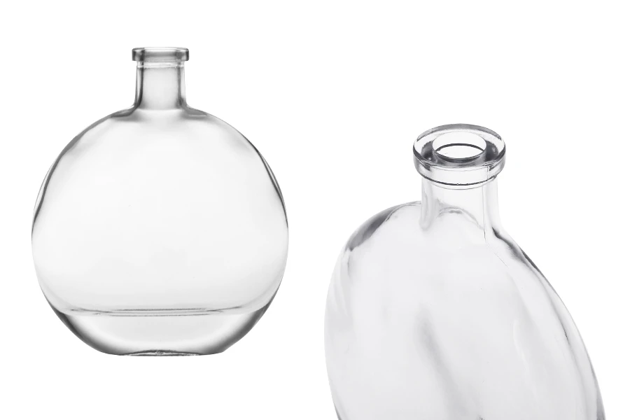 Γυάλινο μπουκάλι 250 ml σε οβάλ σχήμα Γυάλινο μπουκάλι 250 ml σε οβάλ σχήμα