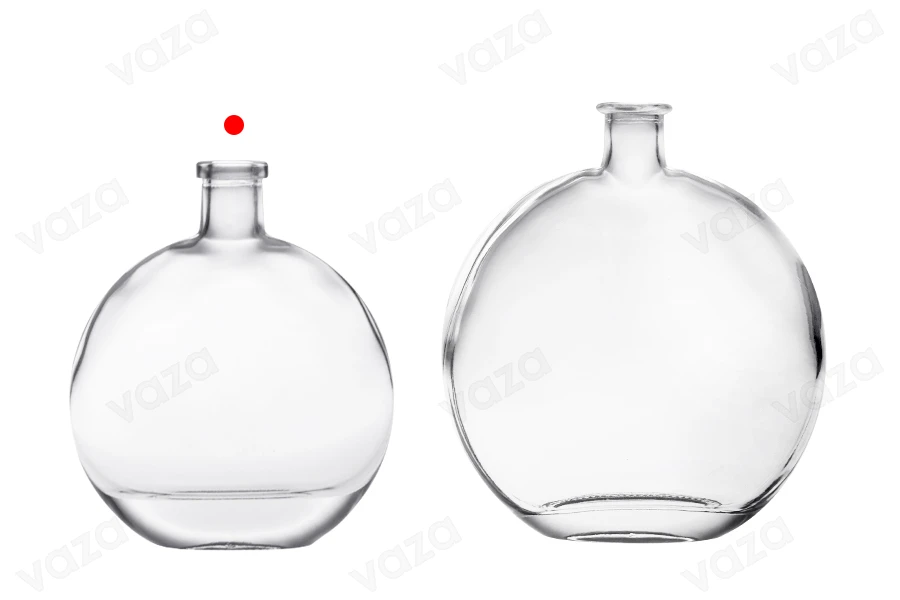 Bottiglia in vetro da 250 ml di forma ovale-gruppo_immagini
