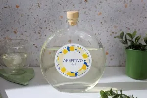 Bottiglia in vetro da 500 ml di forma ovale-5