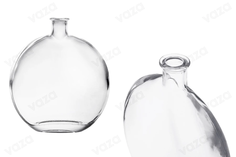 Glasflasche 500ml in ovaler Form Glasflasche 500ml in ovaler Form-produktbild