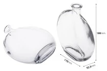 Glasflasche 500ml in ovaler Form Glasflasche 500ml in ovaler Form