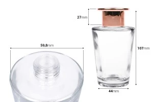 100 ml glass bottle with ring and cap for room fragrance-2