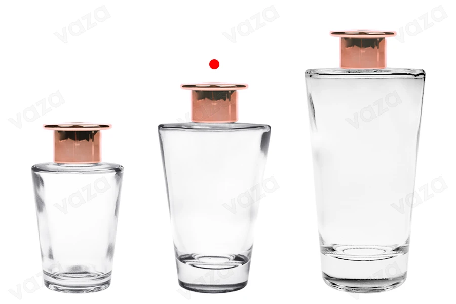 Shishe qelqi 200 ml me unazë dhe tapë për aromatizues ambienti Shishe qelqi 200 ml me unazë dhe tapë për aromatizues ambienti -imazh_grup