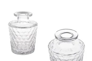 Bouteille en verre gaufré 150 ml-1
