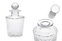 Γυάλινο ανάγλυφο μπουκαλάκι 150 ml με γυάλινο πώμα Γυάλινο ανάγλυφο μπουκαλάκι 150 ml με γυάλινο πώμα
