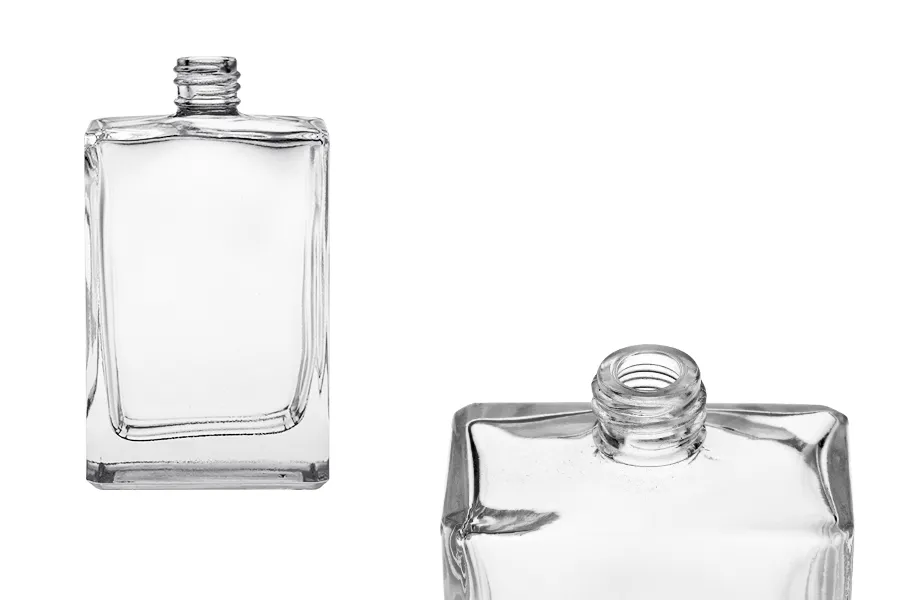 Γυάλινη ορθογώνια φιάλη αρωματοποιίας 100 ml (18/415)