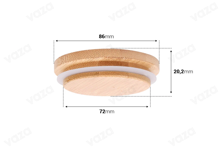 Wooden cap with rubber for jars with inner diameter of neck 72 mm-image_dimensions