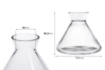 Γυάλινο διακοσμητικό μπουκάλι 200 ml για αρωματικό χώρου Γυάλινο διακοσμητικό μπουκάλι 200 ml για αρωματικό χώρου