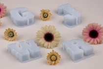 Moule en silicone lettre de l'alphabet anglais pour verre liquide - 1 pc Moule en silicone lettre de l'alphabet anglais pour verre liquide - 1 pc