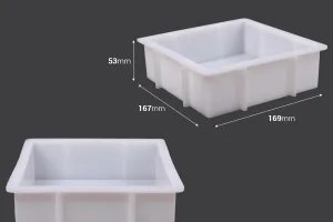 Moule carré en silicone pour résine époxy-2