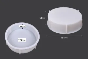 Moule rond en silicone pour résine époxy-2