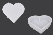 Moule en silicone pour résine époxy en forme de coeur