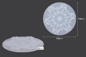 Moule en silicone flocon de neige-2