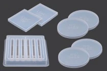 Set di 7 stampi per la realizzazione di sottobicchieri e scatola di stoccaggio Set di 7 stampi per la realizzazione di sottobicchieri e scatola di stoccaggio