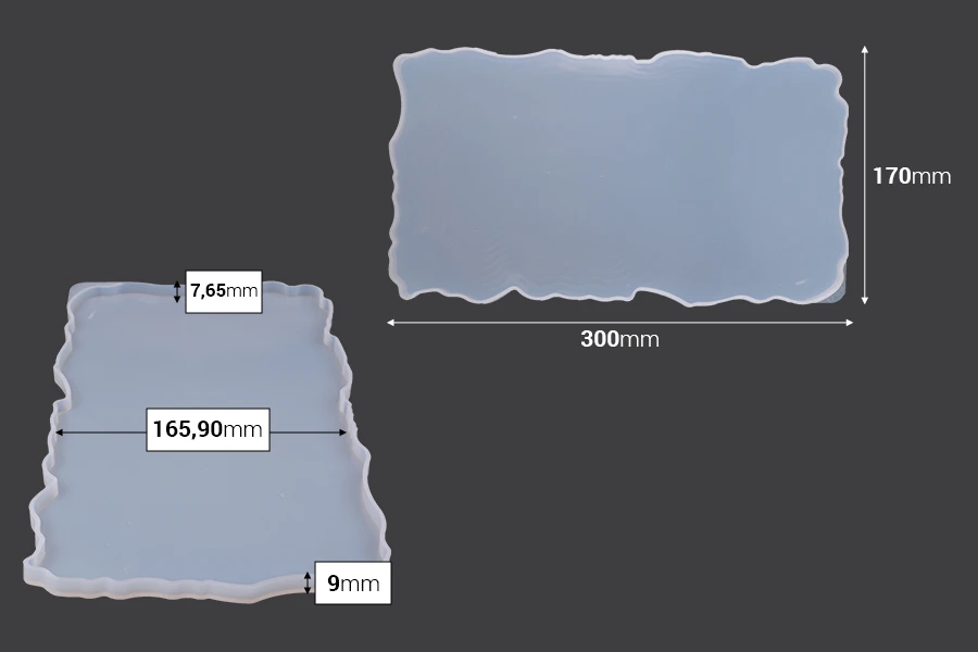 Καλούπι σιλικόνης ορθογώνιος δίσκος 300x170mm Καλούπι σιλικόνης ορθογώνιος δίσκος 300x170mm