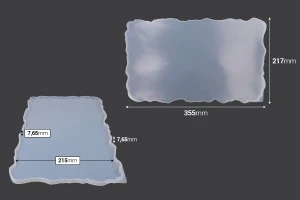 Καλούπι σιλικόνης ορθογώνιος δίσκος 355x210mm-2