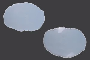 Καλούπι σιλικόνης οβάλ δίσκος με σχήμα γεώδη λίθου-1