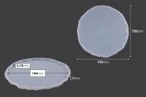 Καλούπι σιλικόνης στρόγγυλη εταζέρα - 3 τμχ Καλούπι σιλικόνης στρόγγυλη εταζέρα - 3 τμχ