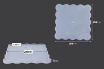 Καλούπι σιλικόνης τετράγωνη εταζέρα - σετ 3 τμχ Καλούπι σιλικόνης τετράγωνη εταζέρα - σετ 3 τμχ