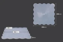 Καλούπι σιλικόνης τετράγωνη εταζέρα - σετ 3 τμχ Καλούπι σιλικόνης τετράγωνη εταζέρα - σετ 3 τμχ