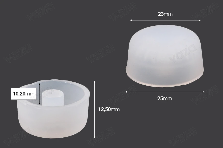 Mini Donut Silicone Mold Mini Donut Silicone Mold-image_dimensions