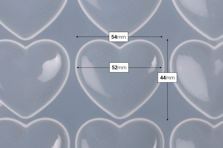 Stampo in silicone a forma di cuore 188x165 mm Stampo in silicone a forma di cuore 188x165 mm-gruppo_immagini