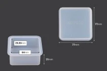 Stampi in Silicone per Sapone Fai da Te e Resina Epossidica (Set da 8 Pezzi)