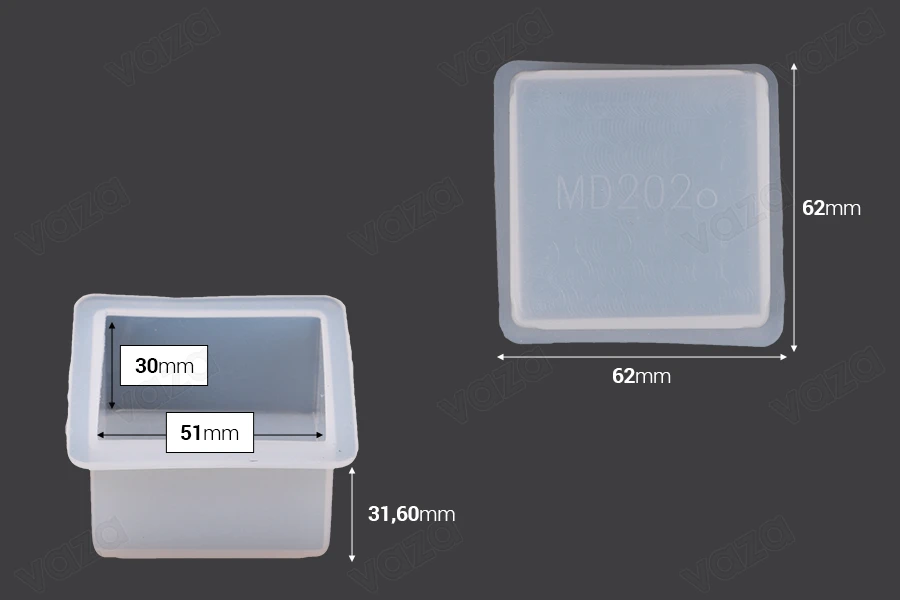 Silikonformen für DIY-Seife und Epoxidharz (Set mit 8 Stück) Silikonformen für DIY-Seife und Epoxidharz (Set mit 8 Stück)-