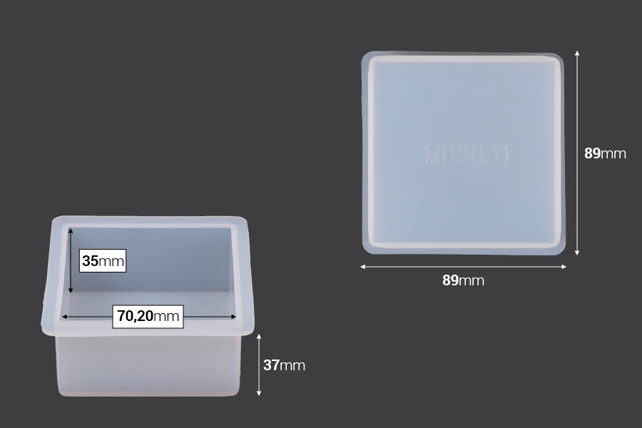Stampi in Silicone per Sapone Fai da Te e Resina Epossidica (Set da 8 Pezzi)