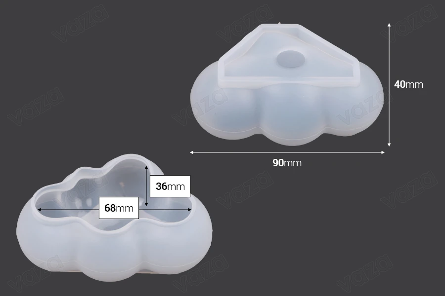 Formë silikoni Re 3D  90x40 mm-εικόνα_διαστάσεις